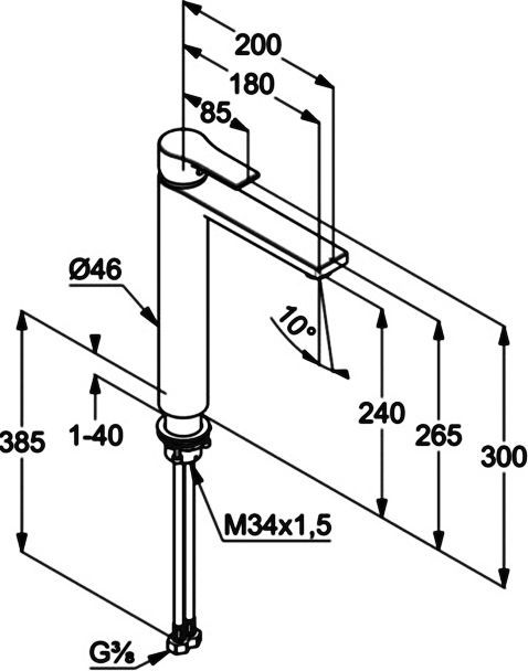 Смеситель Kludi Zenta SL для раковины 482560565 - 1