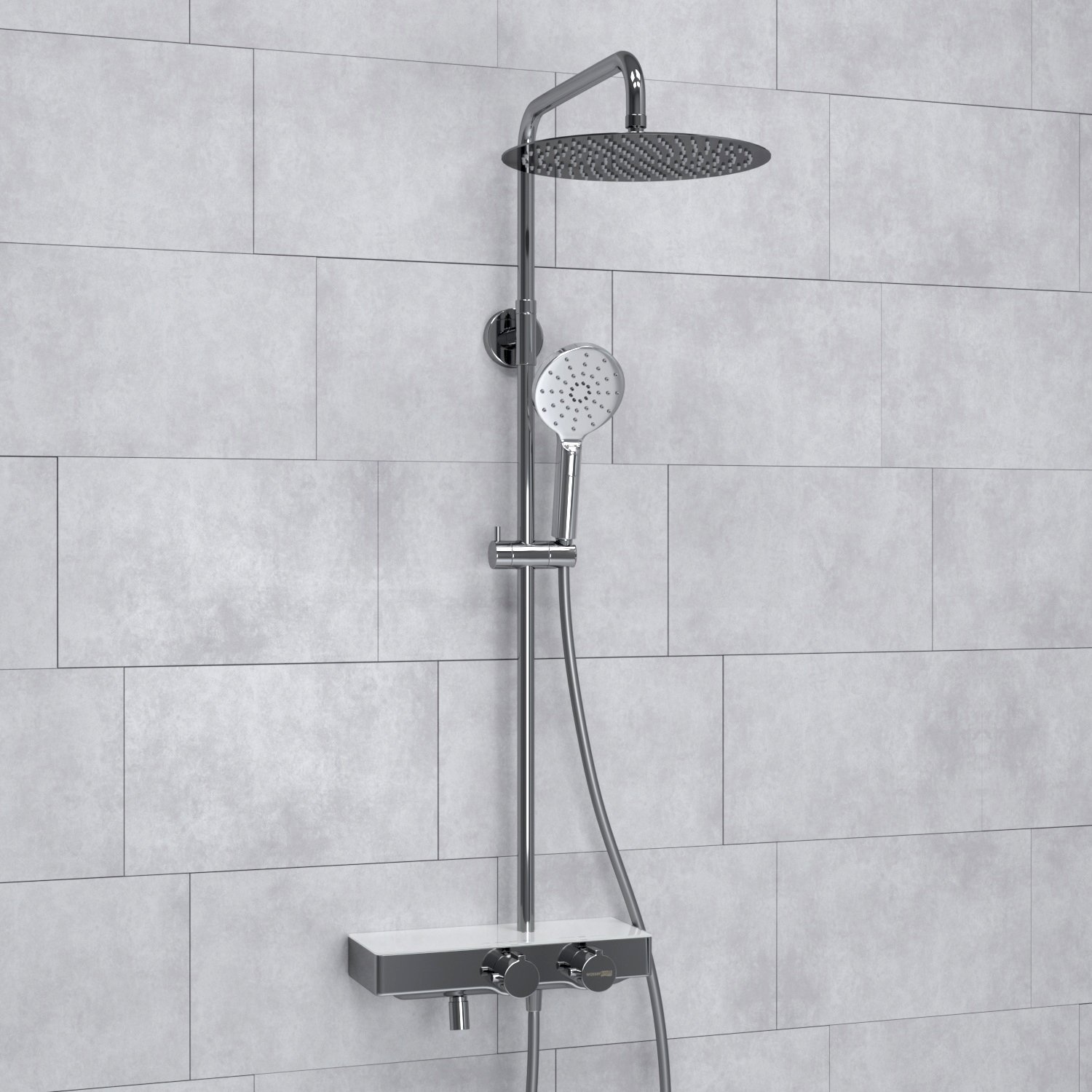Душевая система WasserKraft 30 с термостатом хром A113.116.127.CH Thermo - 1