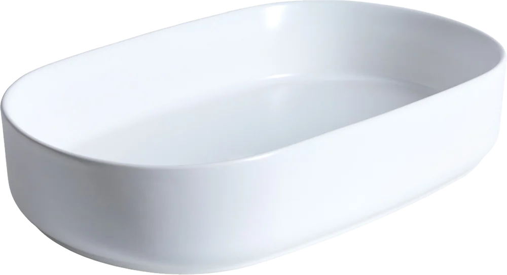 Раковина накладная Allen Brau Fantasy Oval 55х36 белый матовый 4.11022.21 - 0