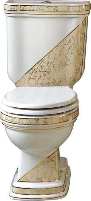 Бачок для унитаза Creavit Klasik KL410-ОЕ диагональ беж KL410-00CB00E-PB00 - 3