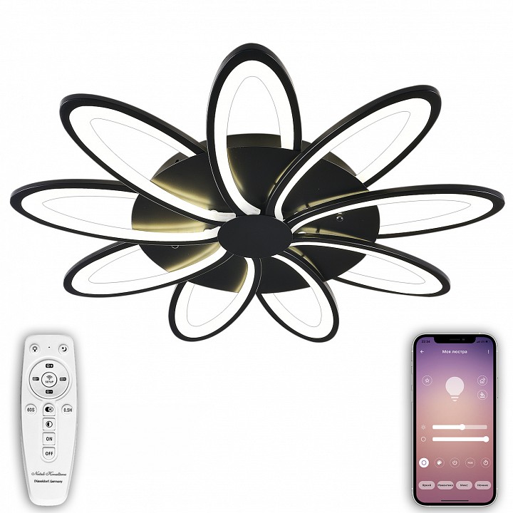 Потолочная люстра Natali Kovaltseva High-Tech Led Lamps HIGH-TECH LED LAMPS 82009 BLACK - 1