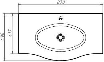 Мебельная раковина Cezares Petalo 90 золото PETALO-ORO-900-VTR - 1