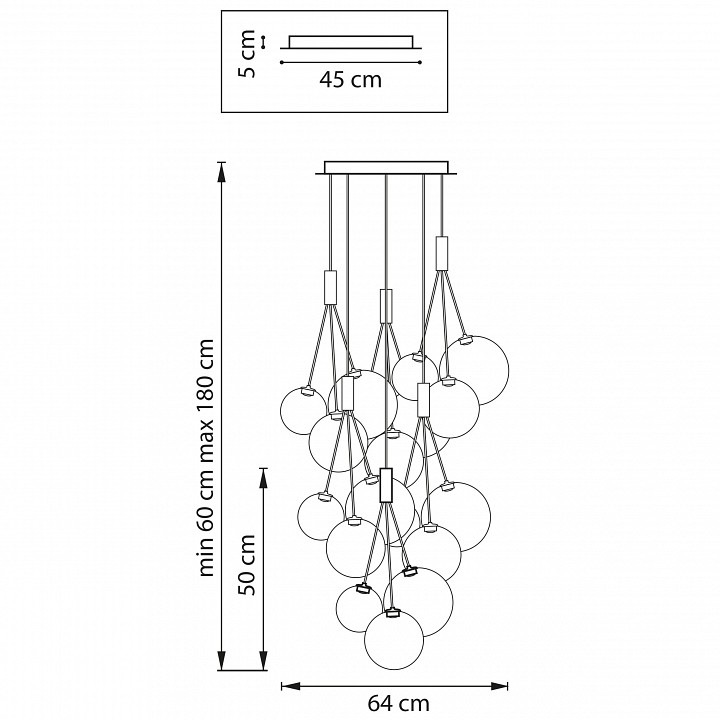 Подвесная люстра Lightstar Sferetta 801189 - 6