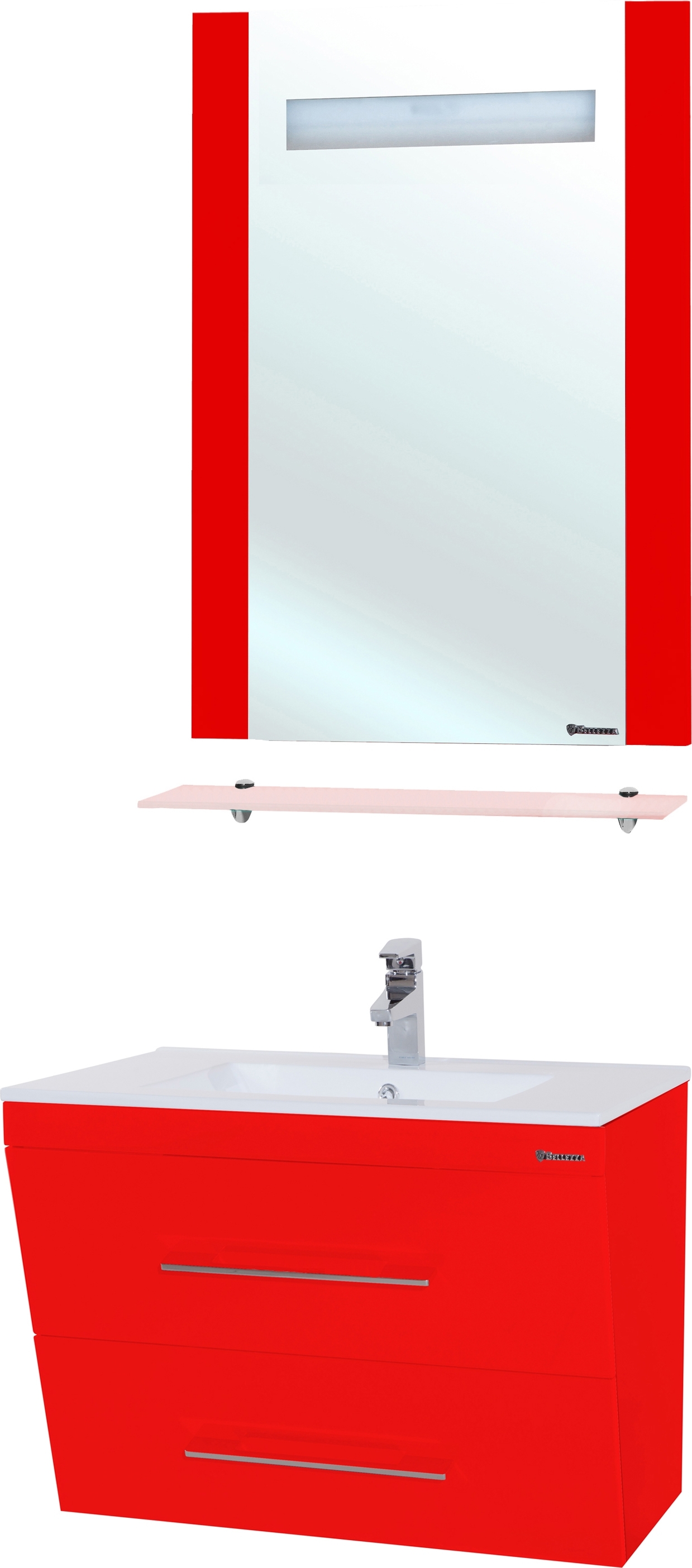 Мебель для ванной Bellezza Берта подвесная 60 красная - 0