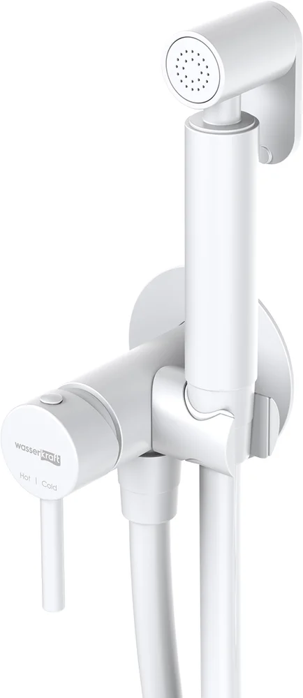 Гигиенический душ Wasserkraft со смесителем белый матовый A70538 - 0