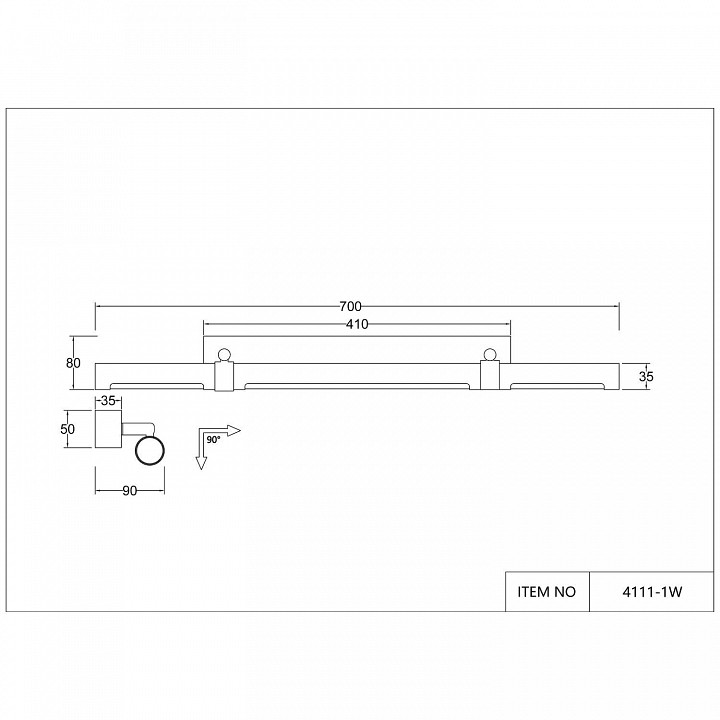 Подсветка для картины Favourite Cuero 4111-1W - 1