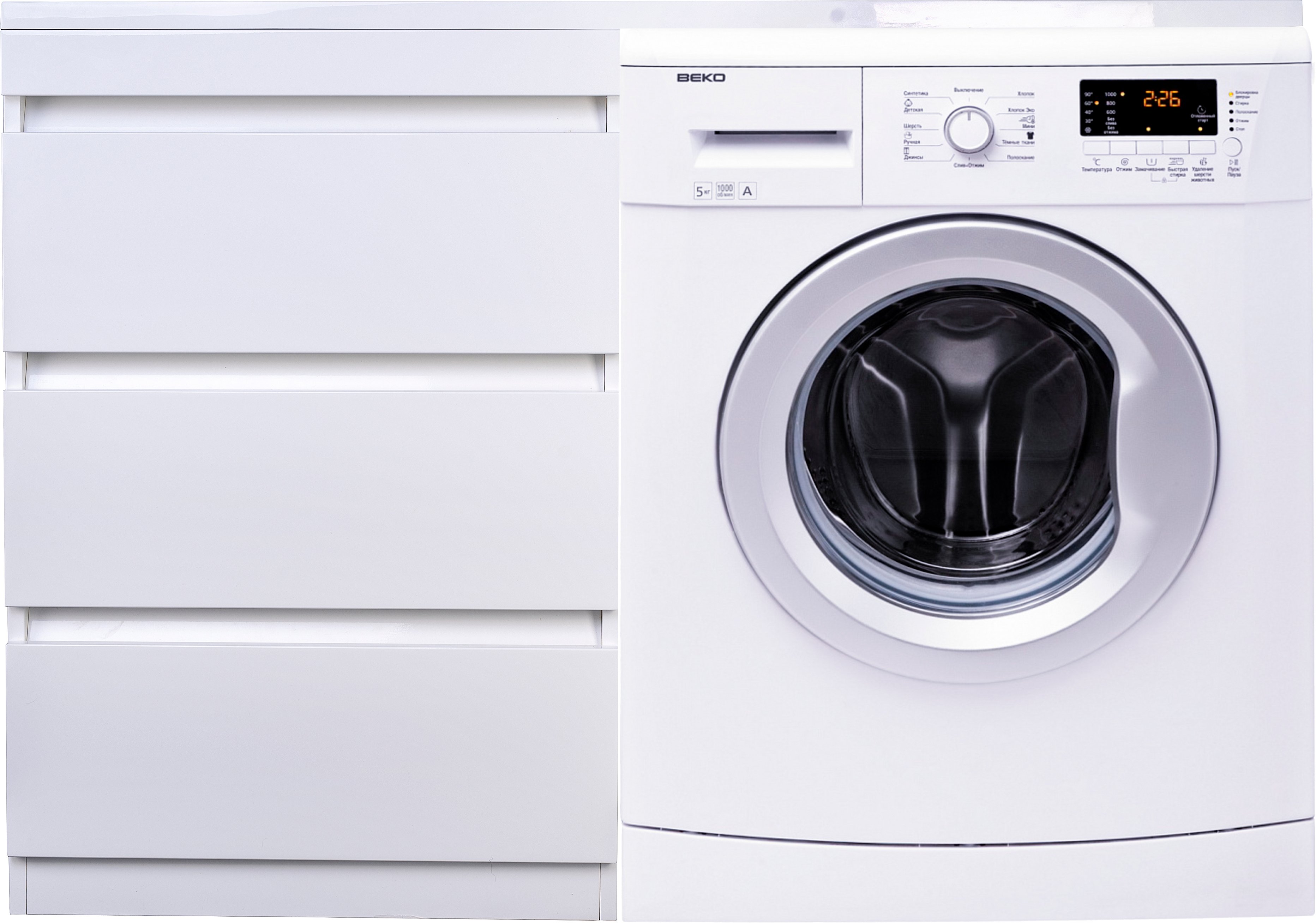 Тумба для комплекта Style Line Даллас 120 Люкс PLUS, напольная, 3 ящика СС-00002272 - 0