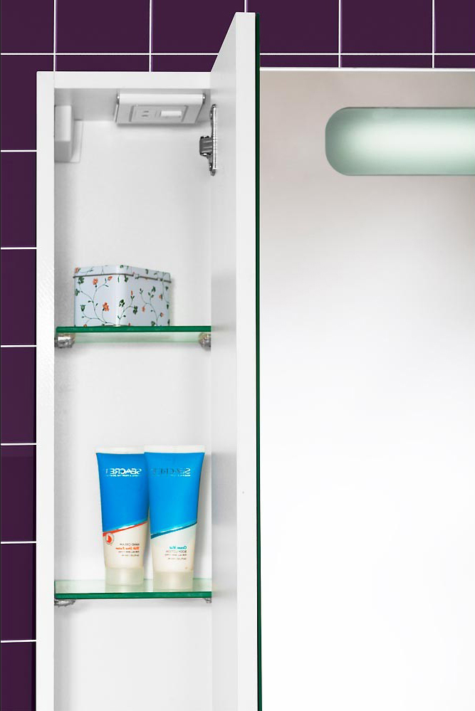 Зеркало-шкаф Vod-Ok Мальта 60 R, белый 3822 - 2