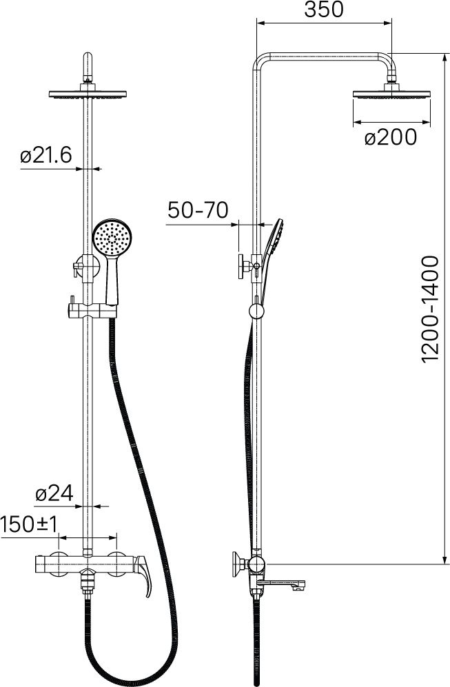 Душевая стойка Iddis Joker JOKSB1Fi06 - 5