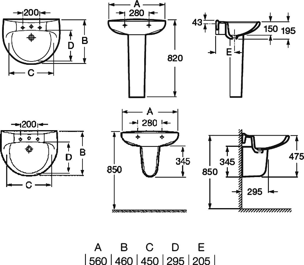 Раковина Roca Victoria 32739300Y 56 см - 8