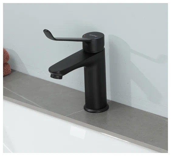 Смеситель для раковины Gappo черный матовый G1021-6 - 0