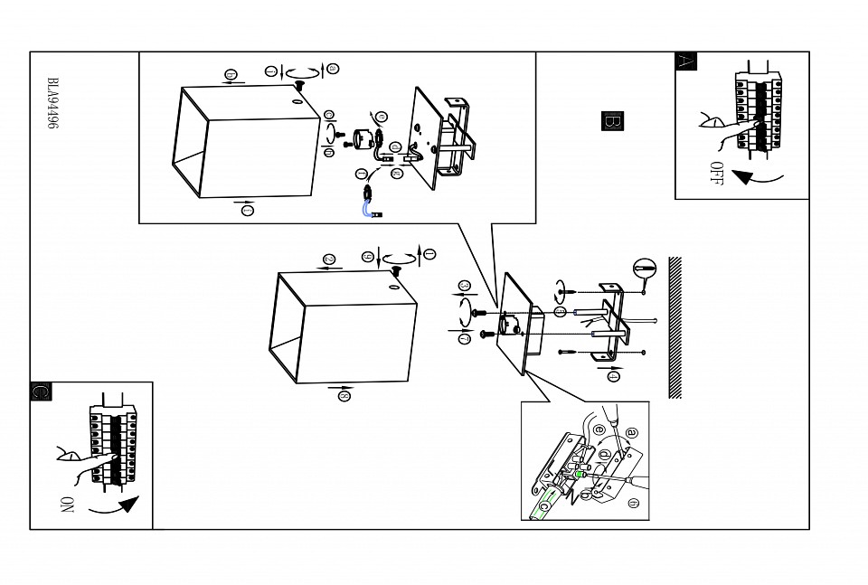 Накладной светильник Eglo ПРОМО Polasso 94498 - 1