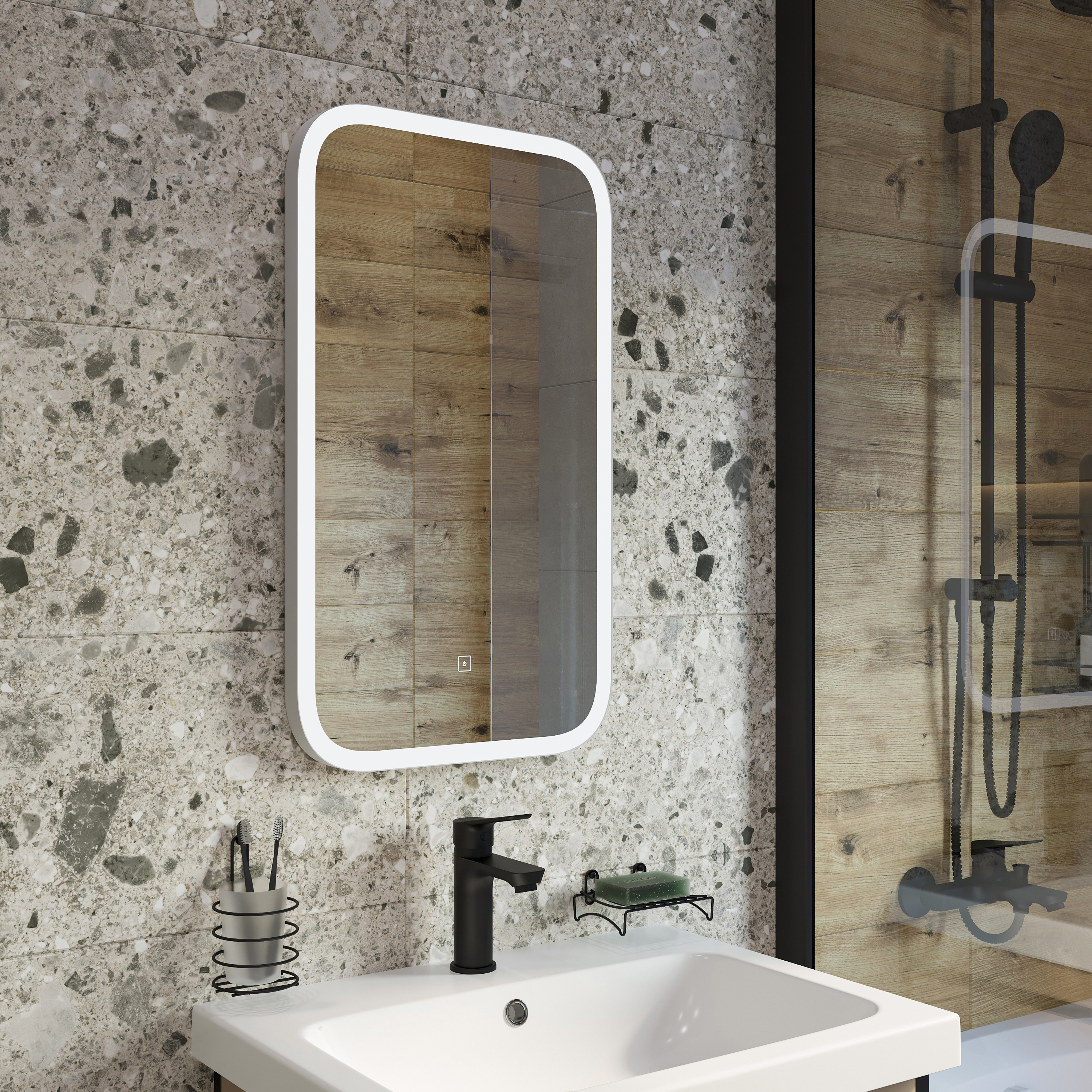 Зеркало DIWO Псков 40 с подсветкой ЗЛП1727 - 2