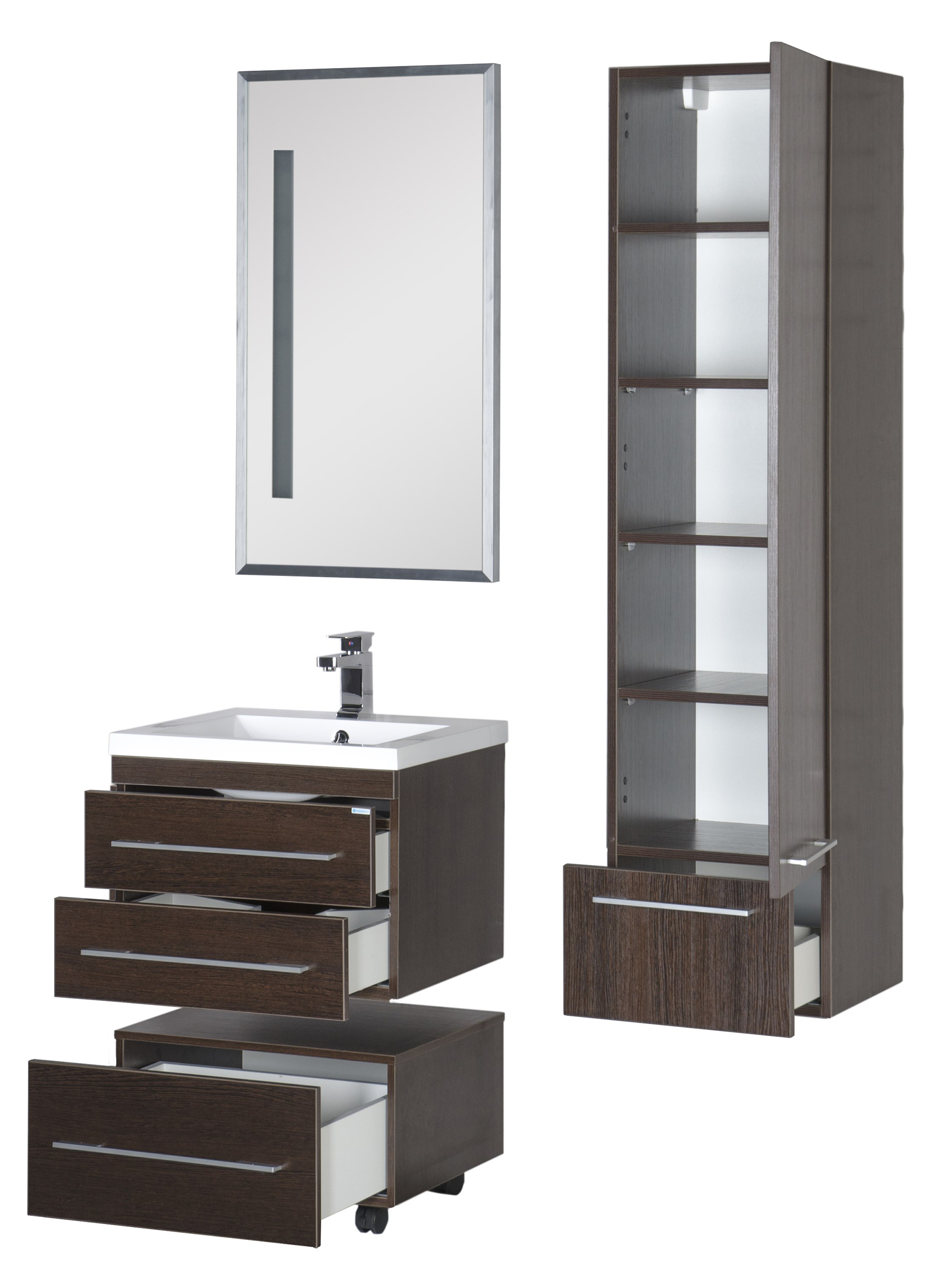 Тумба Aquanet Нота 58 подкатная венге 00170744 - 29