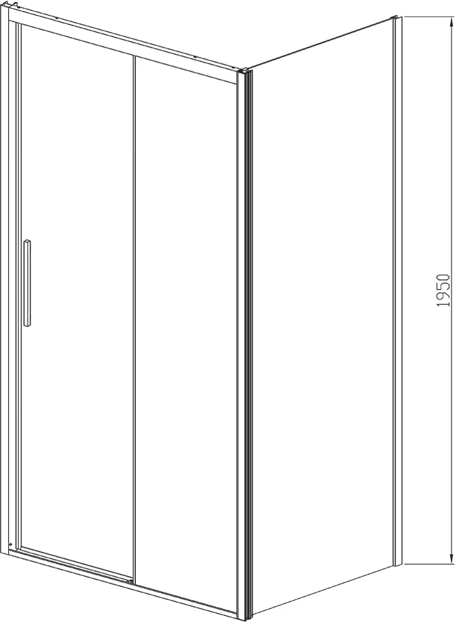 Душевой уголок Vincea Soft 140х90 профиль черный стекло прозрачное VSR-3SO9014CLB - 1