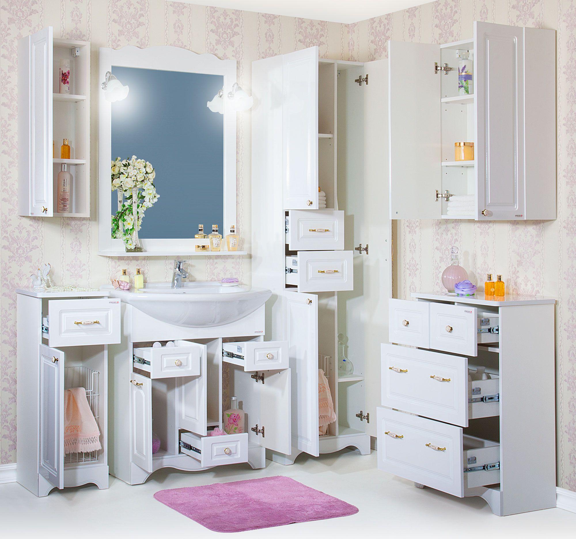 Шкаф Бриклаер Анна 65, белый 4627125411540 - 2