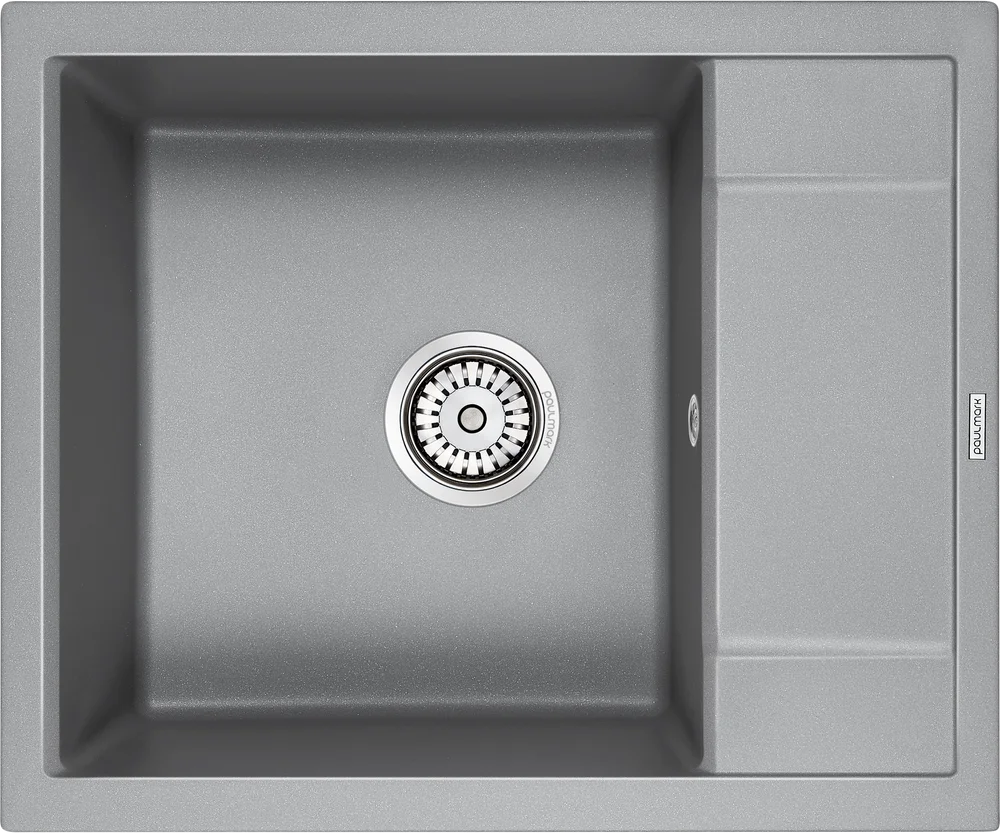 Мойка кухонная Paulmark Optimum 60 серый матовый  PM216050-GRM - 0