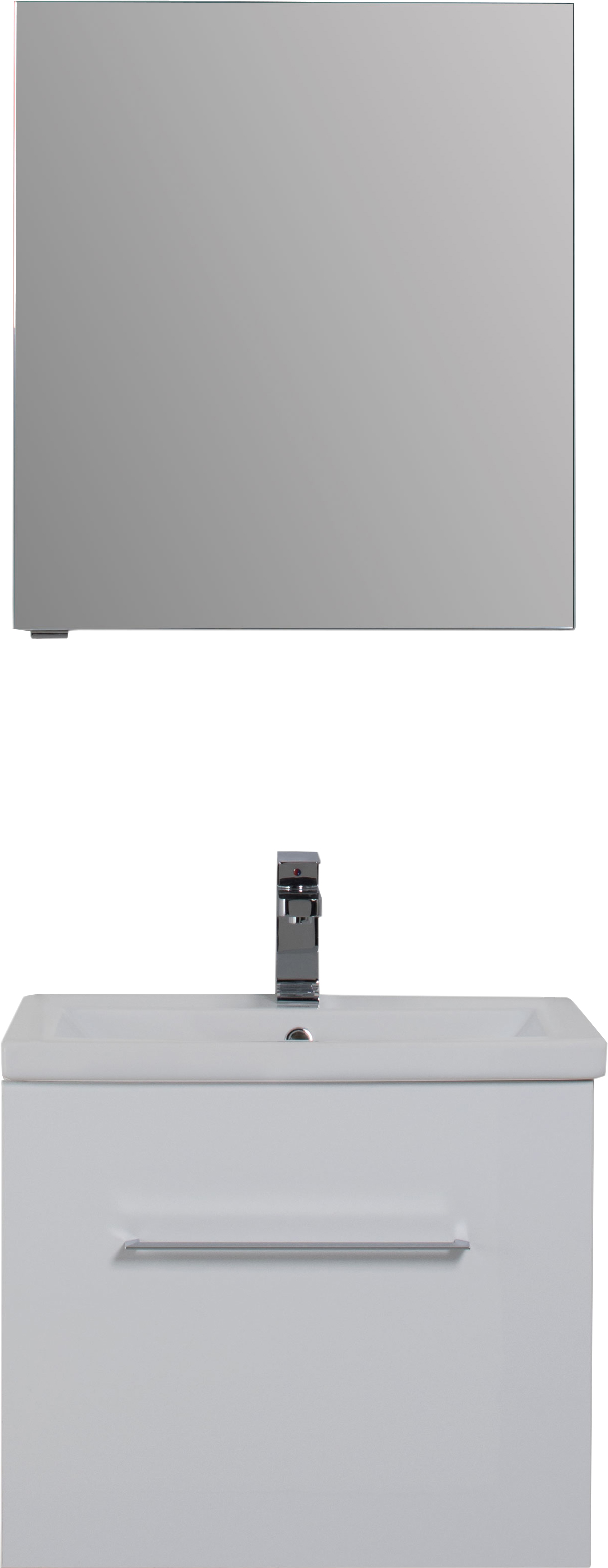 Зеркало-шкаф Aquanet Порто 60 белый 195727 - 2