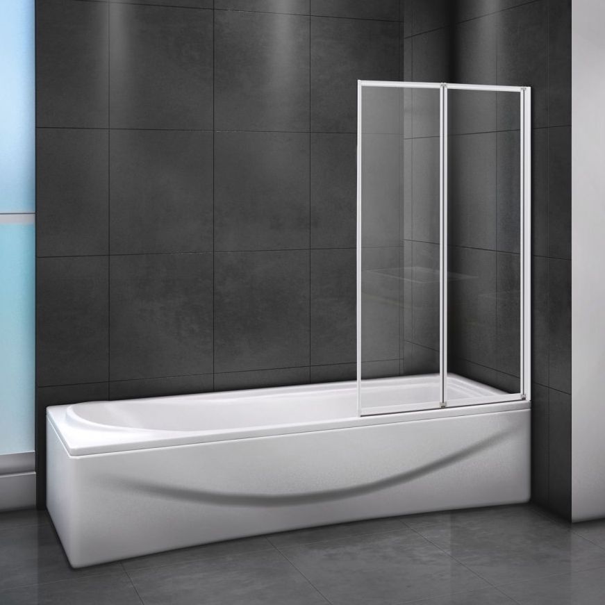 Шторка на ванну Cezares Relax V-2-80/140-C-Bi стекло прозрачное RELAX-V-2-80/140-C-Bi - 1