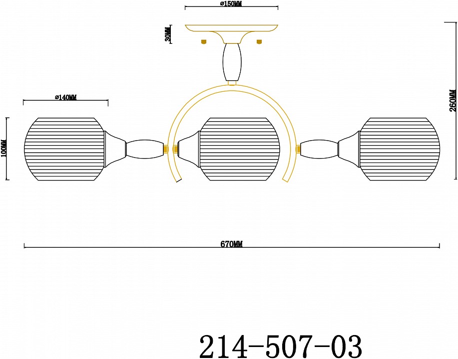 Потолочный светильник Velante 214-507-03 - 1