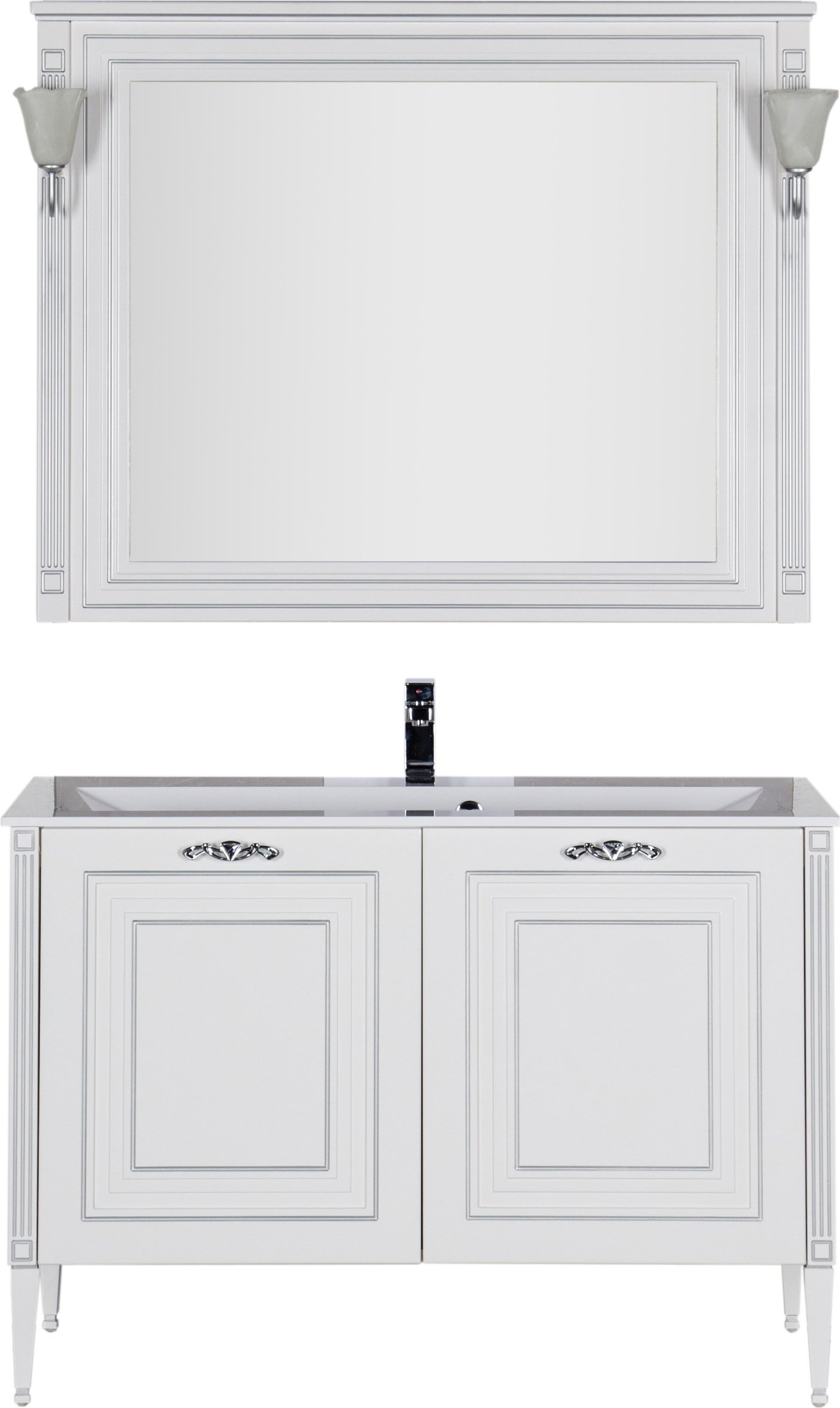 Мебель для ванной Aquanet Паола 120 белая - 0