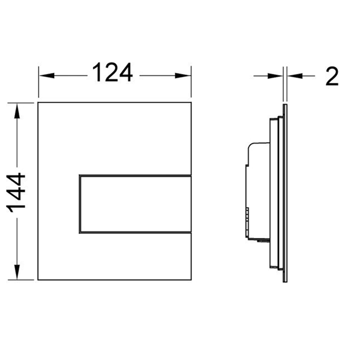 TECEsquare Urinal, белый матовый 9242814 - 1
