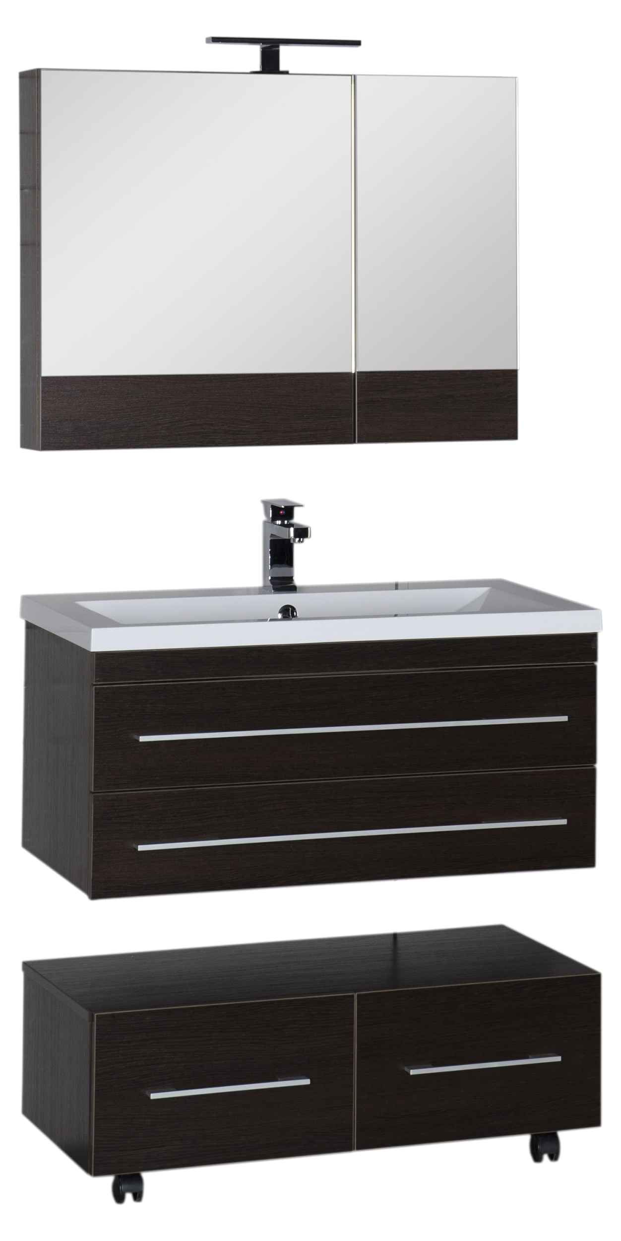 Зеркало-шкаф Aquanet Нота 90 камерино венге 159110 - 12