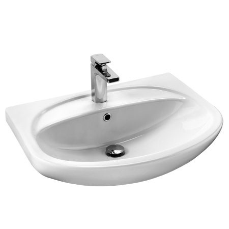 Тумба с раковиной Misty Стелла 65 белая глянцевая ИП000000598 - 2