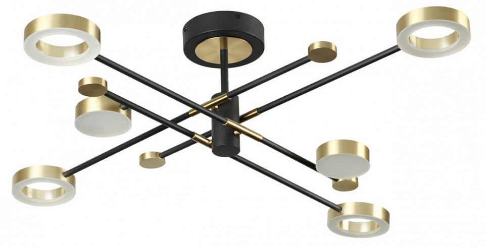 Потолочная светодиодная люстра Odeon Light Midcent Denzel 4321/55CL - 0