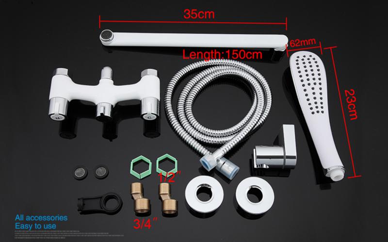 Смеситель для ванны Gappo Stella G2249 - 12