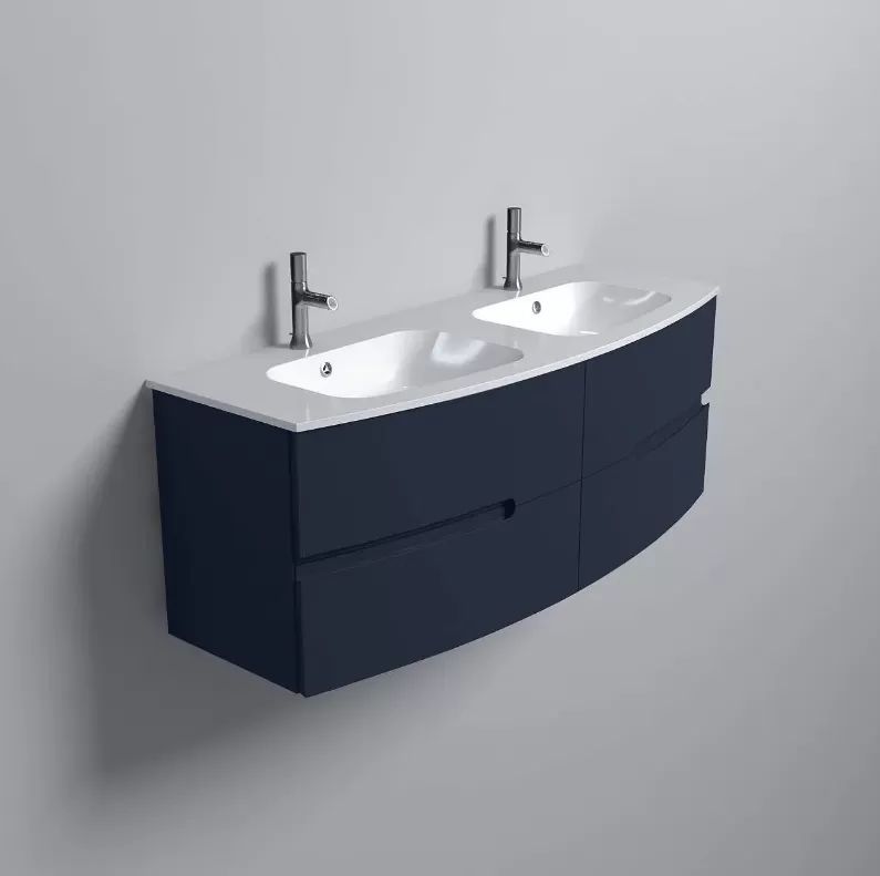 EB1891RU-G98 Nona  Мебель с интегрированными ручками, глянцевый темно-синий, 140 см, 4 ящика - 2