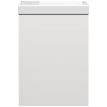 Тумба под раковину Misty Лира 40 белая глянцевая Пр-Лир06040-50 - 0
