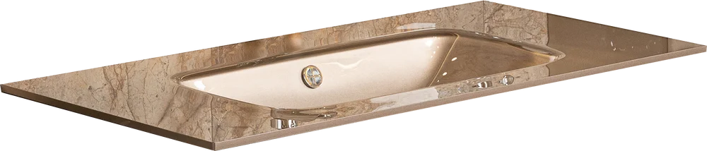 Раковина - столешница Armadi Art Lucido 100 бежевый 852-100-D - 0