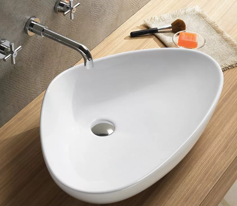 Раковина накладная Ceramalux N белый  7472B - 0