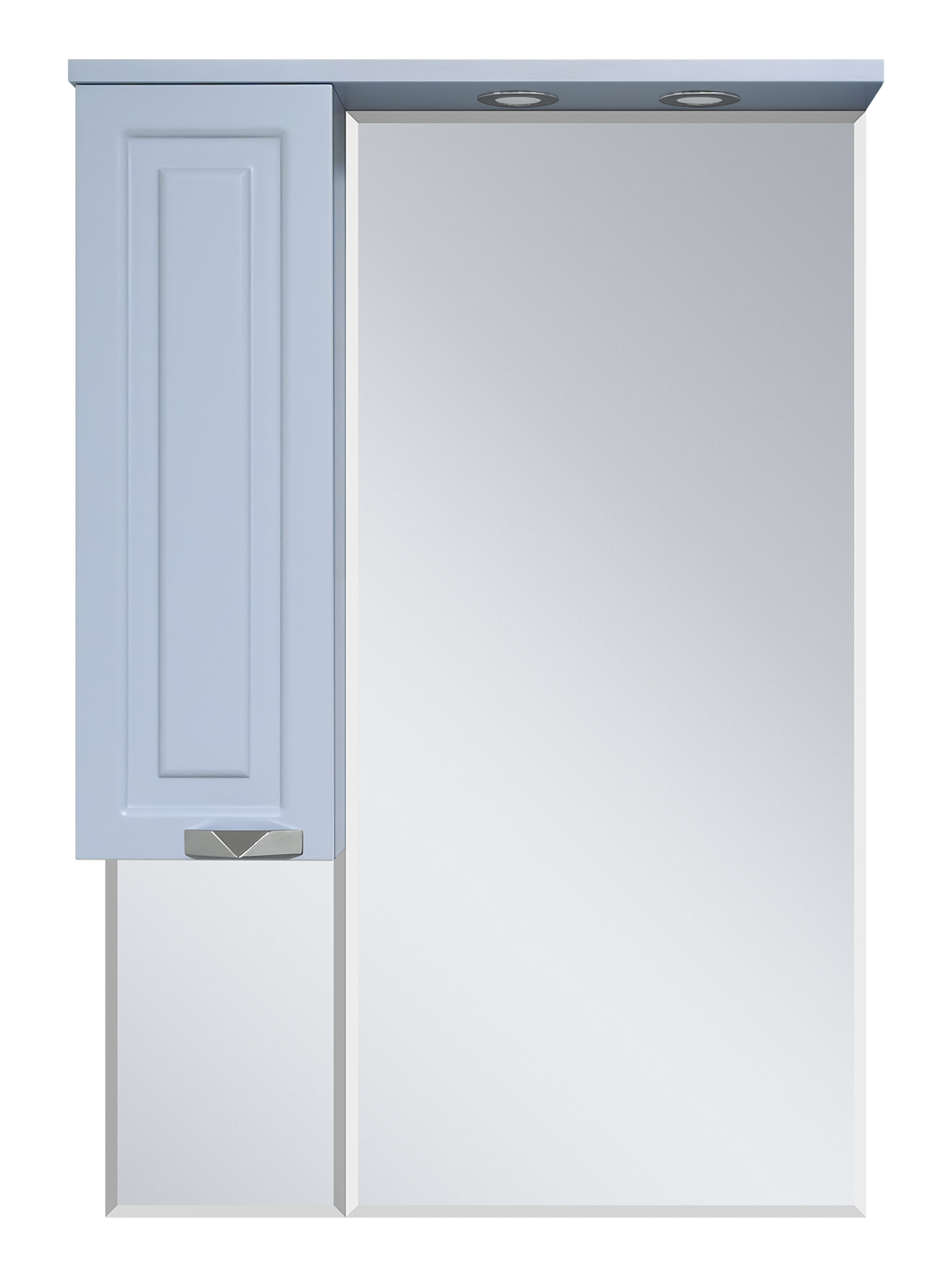 Терра - 70 зеркало-шкаф серый левый П-Тер02070-0501Л - 0