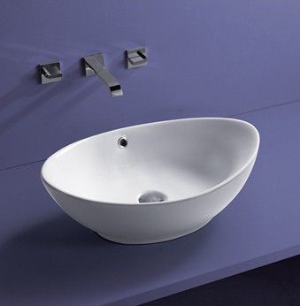 Раковина накладная Ceramalux N белый  9019 - 5