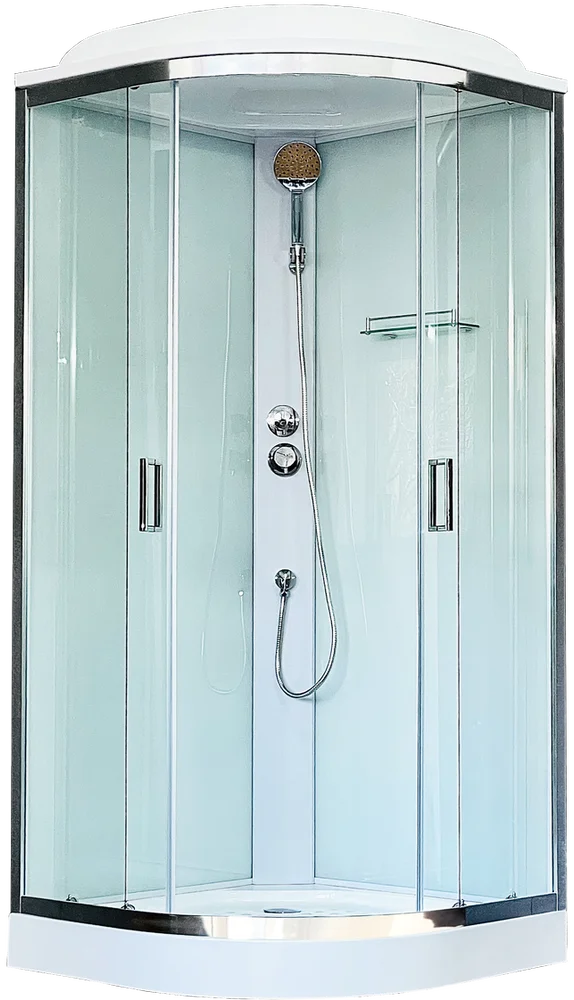 Душевая кабина Royal Bath 90х90 хром стекло прозрачное RB90HK5-WT-CH - 0