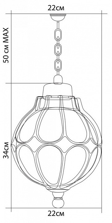 Уличный подвесной светильник Feron PL3805 11370 - 2
