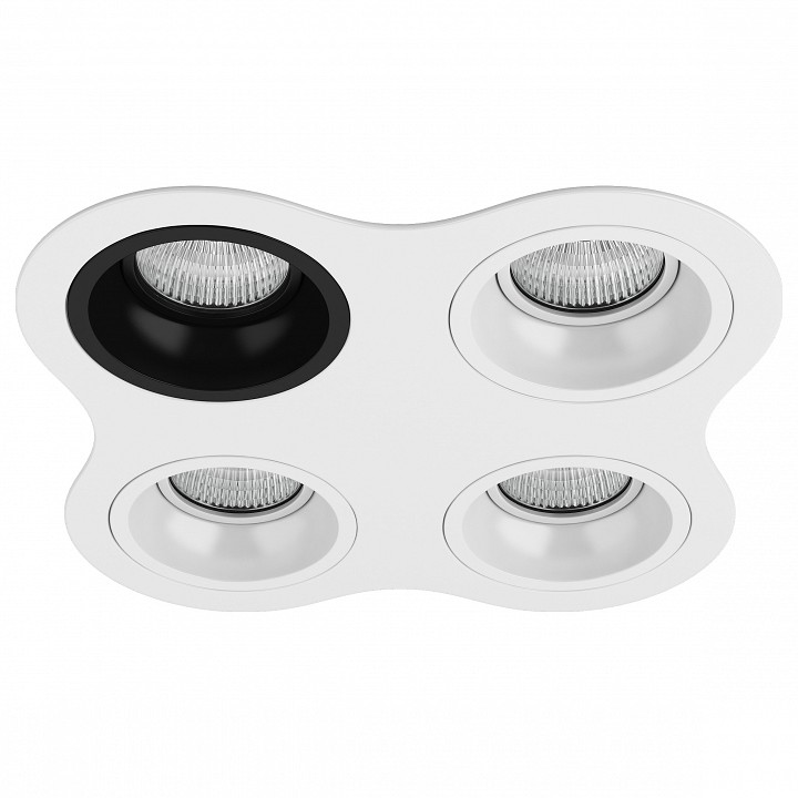 Встраиваемый светильник Lightstar Domino (214646+214607+214606+214606+214606) D64607060606 - 0