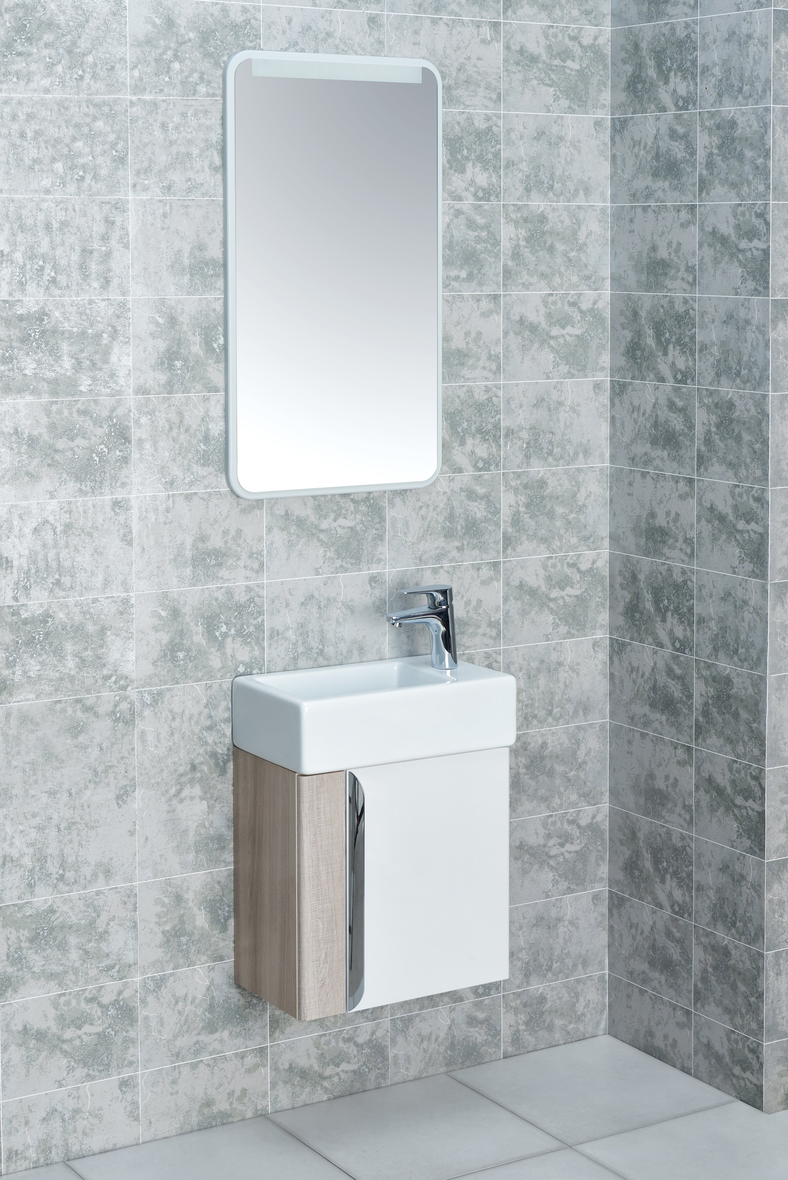 Зеркало Aquaton Вита 46 с подсветкой белый 1A221902VT010 - 4