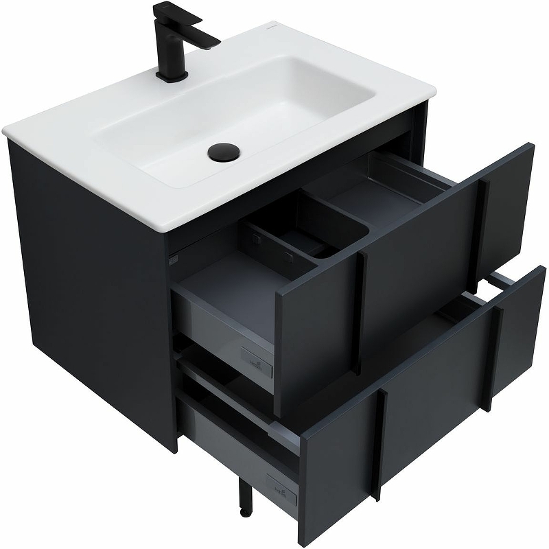 Тумба под раковину Allen Brau Reality 70 черный матовый 1.32004.AM - 18