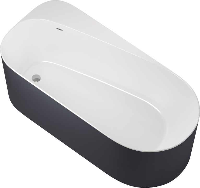 Акриловая ванна Allen Brau Priority 170x80 2.31001.20/AM белый глянец (панель антрацит) - 0