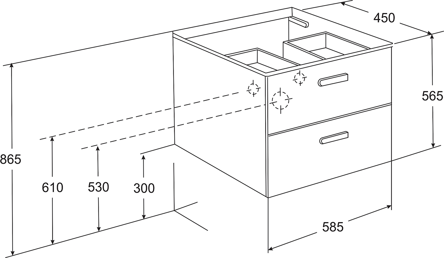 Тумба для комплекта Roca Victoria Nord 60 венге ZRU9000027 - 2