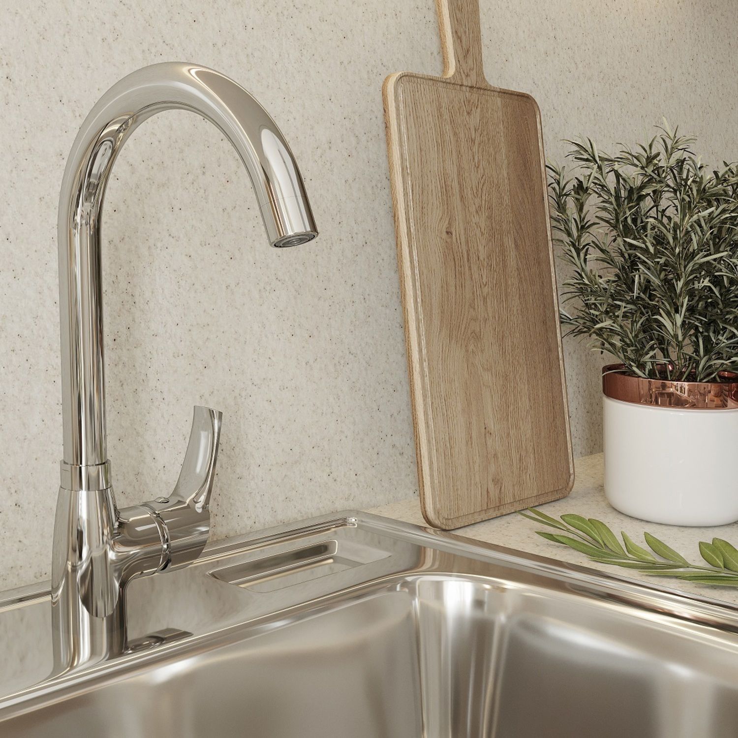 Смеситель Milardo Meal M07SB0JM05 для кухонной мойки - 1