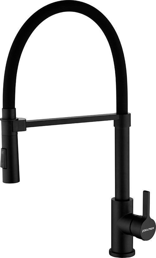 Смеситель для кухни Paulmark Halt темно - серый матовый Ha214021-401 - 0