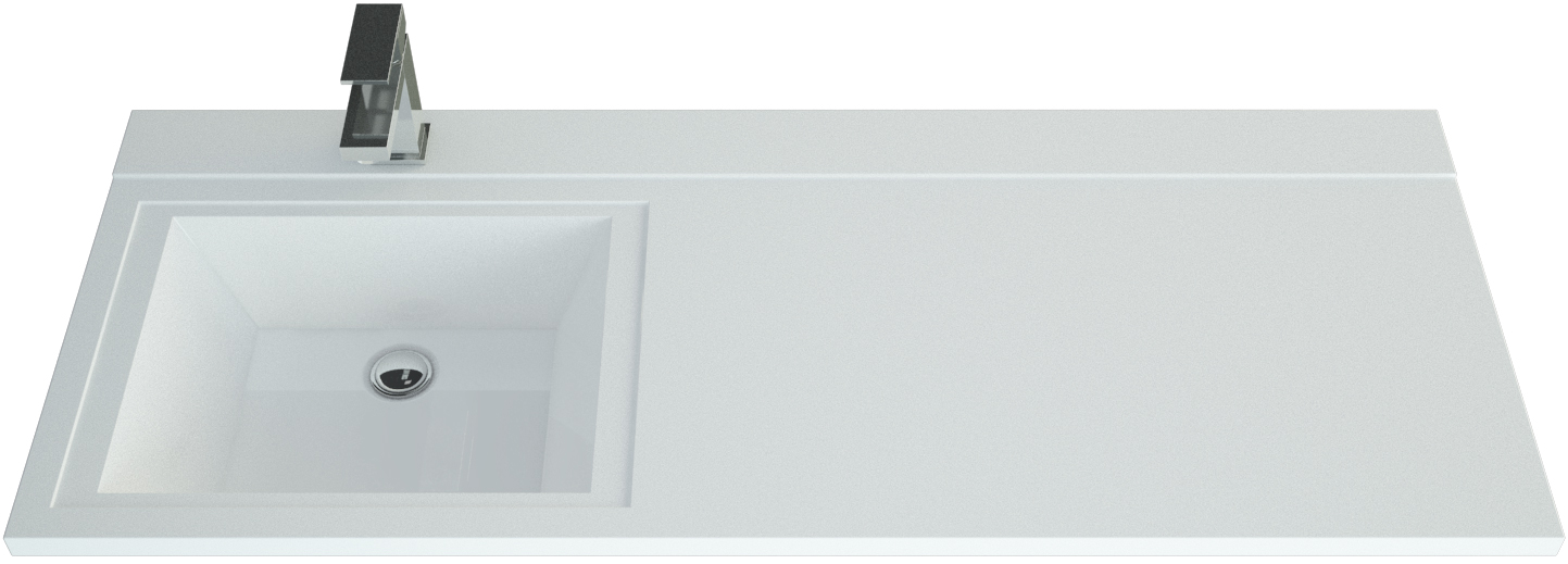 Тумба с раковиной Bellezza Олиссия 120, белая, под стиральную машину - 3