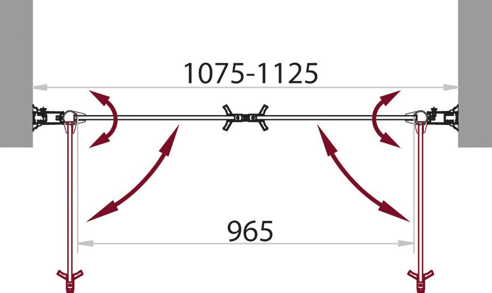 Душевая дверь в нишу BelBagno Sela B 2 110 C Cr SELA-B-2-110-C-Cr - 2