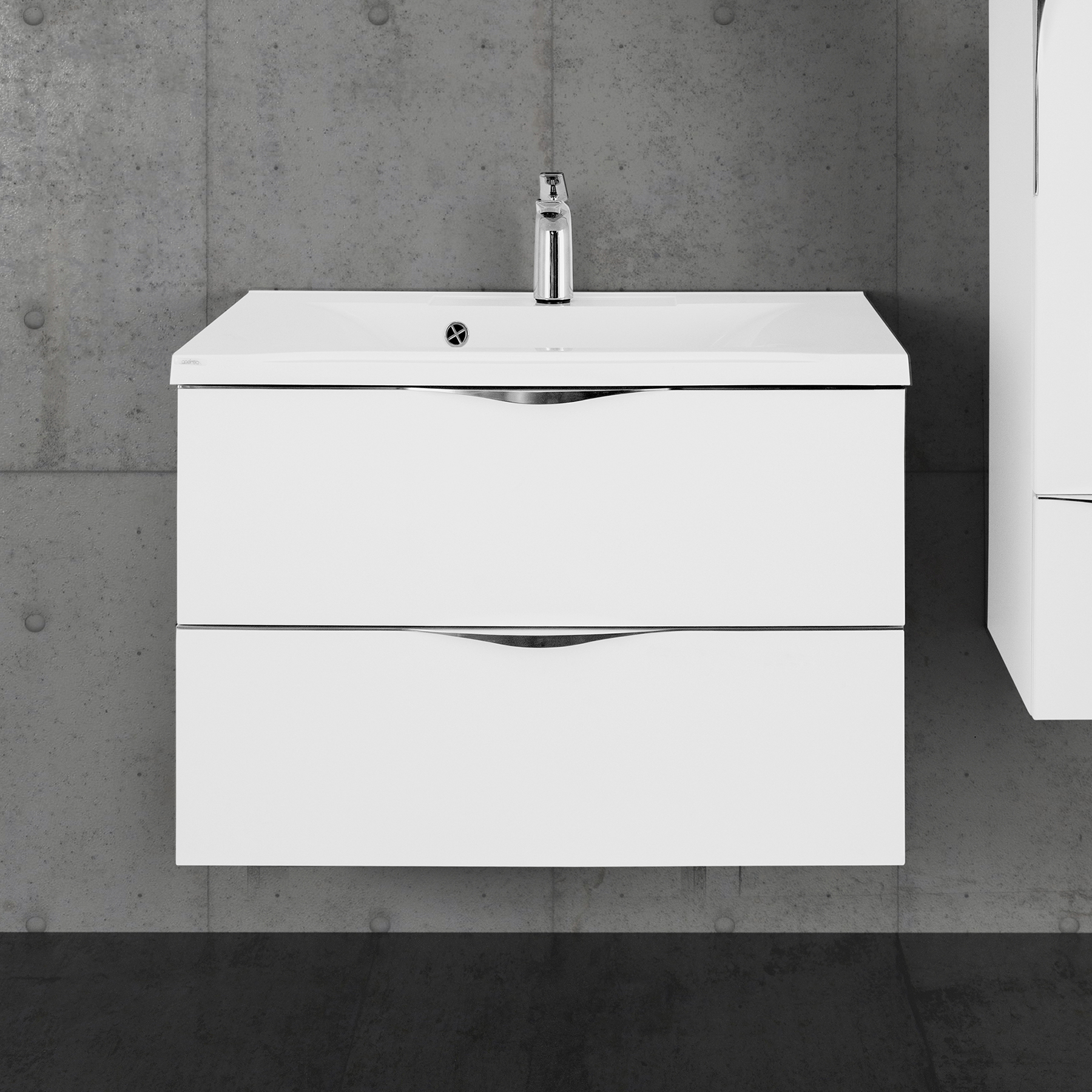 Тумба с раковиной Vod-Ok Марко 90 белая - 0