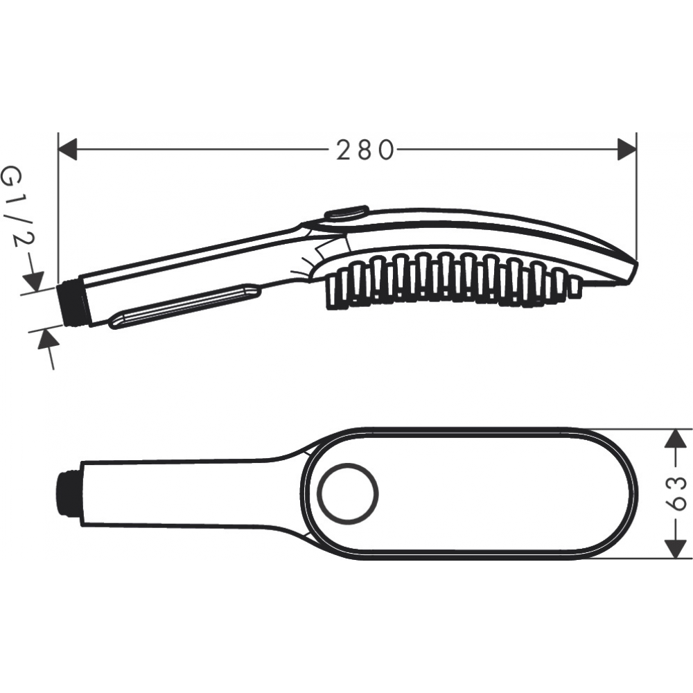 Душевая лейка Hansgrohe DogShower для собак бирюзовый 26640540 - 1