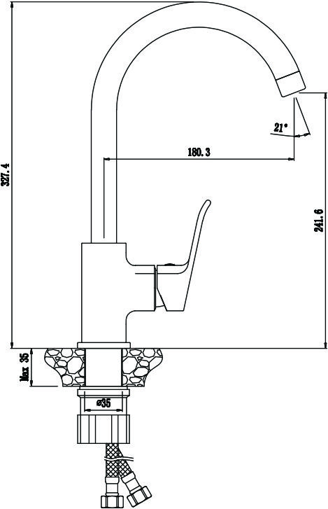 Смеситель Olive'S Plaza 16430PL для кухонной мойки - 1